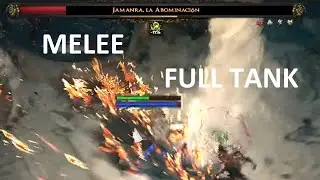 Melee Blood Mage OP - Act 2 Boss Fight HCSSF POE2 - First Time