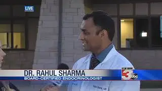 Rahul Sharma with WSIL 3abc, SSM health, Mt.Vernon, IL