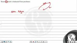 Return inwards is deducted from purchases....