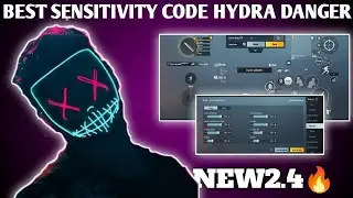 BGMI BEST SENSITIVITY CODE BY HYDRA DANGER SENSITIVITY CODE// HYDRA DANGER CONTROL CODE BGMI STAR RJ
