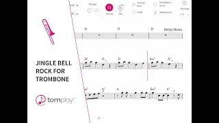 Jingle Bell Rock for Trombone 🎶