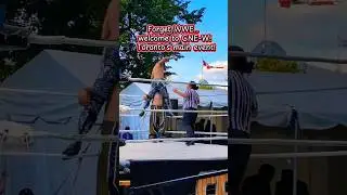 Who would YOU bring to wrestle at the CNE? Tag them 👇😂🇨🇦#wwe #CNE #toronto