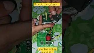 HOW TO REPLACE CAR INVERTER OUTLET #shortsvideo #tutorial #diy #mrbeast