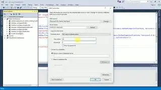Setting connection string in Visual Studio with MS SQL