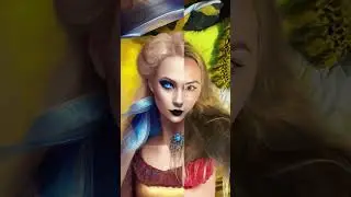 Blue Eyes Gothic Blonde Barbie AI TikTok Filter Trend Lovable Curves