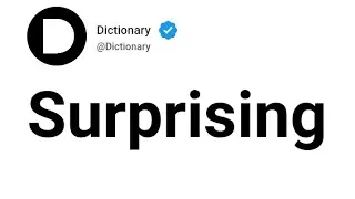 Surprising Meaning In English