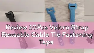 Review 10Pcs Velcro Strap Reusable Cable Tie Fastening Tape Wire Cable Organizer USB Cable Manageme