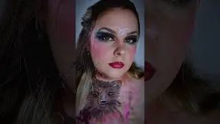 Don&rsquo;t mind my bear.. he&rsquo;s been through some stuff okay 🤣 #zodiacmakeup #creativemakeup #makeupideas