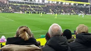 Gabriel Sara goal 77 mins for Norwich v Watford 13/03/24 Championship ( @ 34 sec, pic a bit jumpy )
