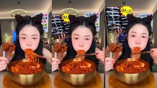 🔥 Spicy Korean Fire Noodles Mukbang | Extreme Hot Ramen Eating Challenge 😋