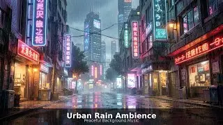 🌧️ City Rain​ for Sleep, Work, Study, Meditation & Relaxation