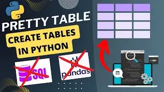 PrettyTable &mdash; создание таблиц на Python | Упрощение данных в табличном формате | Без SQL и Pandas #python