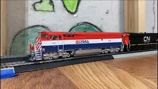 BCOL #4607 leads a BNSF Crude Oil Train on the Layout