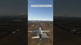 A321 Landing at Yerevan Zvartnots airport UDYZ #airplane #MSFS2024 #landing #aviation