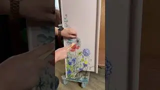 Combining 2 floral transfers! #dixiebellepaintideas #furnituretransfer #floraldecor #floraldesign
