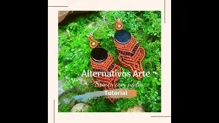 Alternativos Arte | Como fazer um brinco de macramê #005