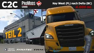ATS 1.46 - Key West (FL) - Delta (BC) 4.000 mi. // C2C + PrMo + PNG 1.07 + FANATEC + Trackir5 + SKRS