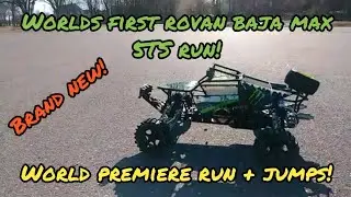 Первый старт/запуск/прыжок на самом первом rovan baja max 5ts на первом баке 50:1!!!!😱😀💪💪⛽⛽💨💨💨