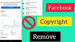Facebook Copyright Remove &ndash;Profile Not Recommended Problem Solution #facebook #vairalvideo 