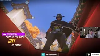 POTG! JAKE MCCREE - CASSIDY GAMEPLAY OVERWACTH SEASON 32 TOP 500