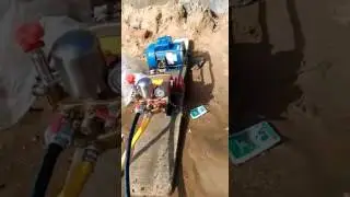 Water line hydro-testing at our  tonk site