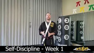 Life Skills - Self-Discipline Week 1 - The Edge Martial Arts offer classes in Stillwater, MN