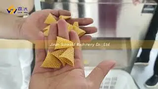 Cereal Flour Made Crispy Snacks Bugles Chips Manufacturing #Machine Doritos Tortilla Production Line