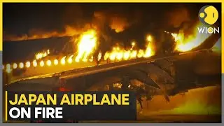 Japan: Plane catches fire on Tokyo Haneda airport runway | Breaking News | WION