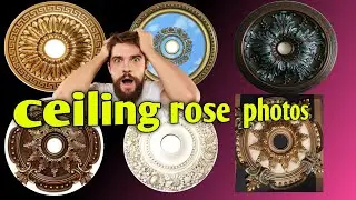 Gypsum ceiling rose / gypsum cornice ceiling rose / false ceiling rose 2023