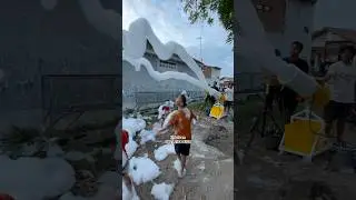 Double Blast Foam Machine 600 watt #indofoam #mesinbusa #foammachine #reels #foamparty