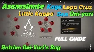The Pirate Alliance, Assassinate Kage, Lopo Cruz, Little Kappa, Sen Oni-Yuri, Retrive One-Yuri's Bag