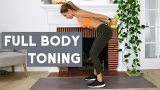 20 min FULL BODY DUMBBELL WORKOUT (at home, tone & sculpt)
