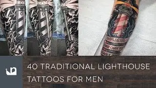 40 Traditional Lighthouse Tattoos For Men