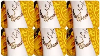 N latter mehndi designs // easy and elegant mehndi designs// alphabet mehndi tattoo mehndi