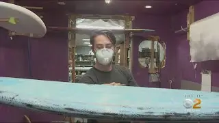 Trash To Treasure: Discarded Masks Used To Create Unique Surfboards