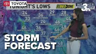 Storm activity bringing rain and wind to Las Vegas, snow possible in Red Rock area