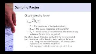 Damping Factor and 5 Percent Rule