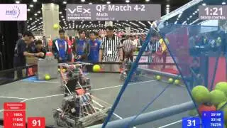 VEX Worlds 2016 - VRC HS Math - QF 4-2 (185A 1104Z 1104G) 352 vs 248 (2019F 3314E 7627A)