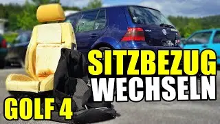 VW GOLF 4 SITZBEZUG WECHSELN / TAUSCHEN TUTORIAL / ANLEITUNG