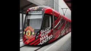 Man United & Rangers Fans Singing on the Tram | Matchday Vibes Before Old Trafford #football