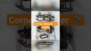 No-Drill Corner Shower Caddy &ndash; Bathroom Hack! 🚿 #amazonfinds #homeessentials #shorts