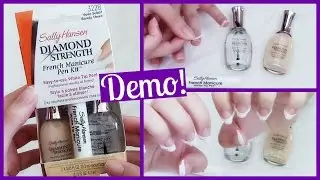 Демонстрация набора ручек для французского маникюра Sally Hansen Diamond Strength и первое впечатление!