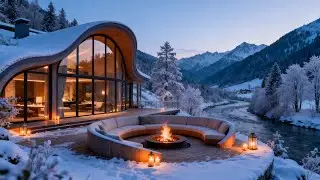Soft Winter Piano 🌨️ Snowy Mountain Holiday | Calming Music for Sleep & Relaxation