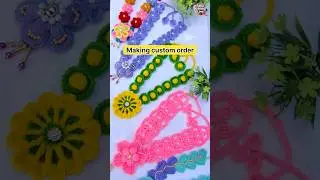 🧵 Making Custom Order / Crochet Small Business #crochet ❤️#smallbusiness #shorts #diyjewelry