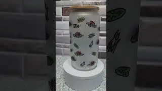 new design for 16 oz glass cup #sublimation #glasscup #smallbusiness #etsyshopowner