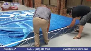 Custom 20' by 16' Pop Up Tension Fabric Booth SETUP Instruction
