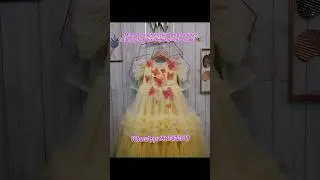 Mom & daughter cloud ruffled layer butterfly handwork partywear combo🦋 #kidsgown #kidsfashion