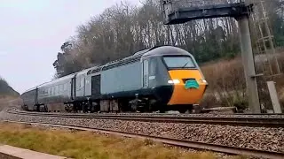 Farewell to GWR HST.  Leaving the region from Laura to Ely. 