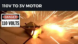 110v supply to 3v MOTOR | Experiment