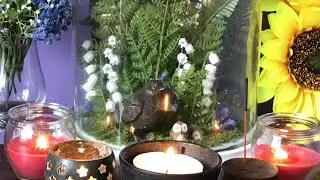 Litha altar set up